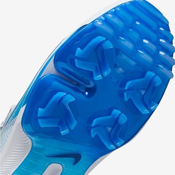 Nike Mens 11 Air Zoom Infinity Tour 2 Golf Shoes (Wide) Grey/Blue FD0218-001 - Picture 7 of 9